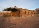 Bluff Fort -- Replica of the Bluff Fort Meetinghouse. The original meetinghouse served as the courthouse, church, school, and dance hall. Lamont Crabtree Photo